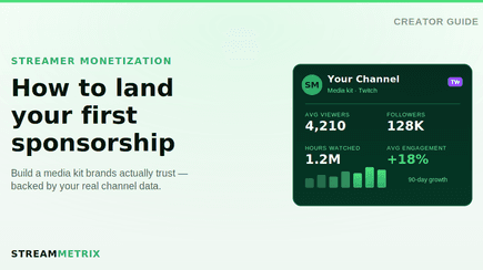 How to Land Your First Streamer Sponsorship
